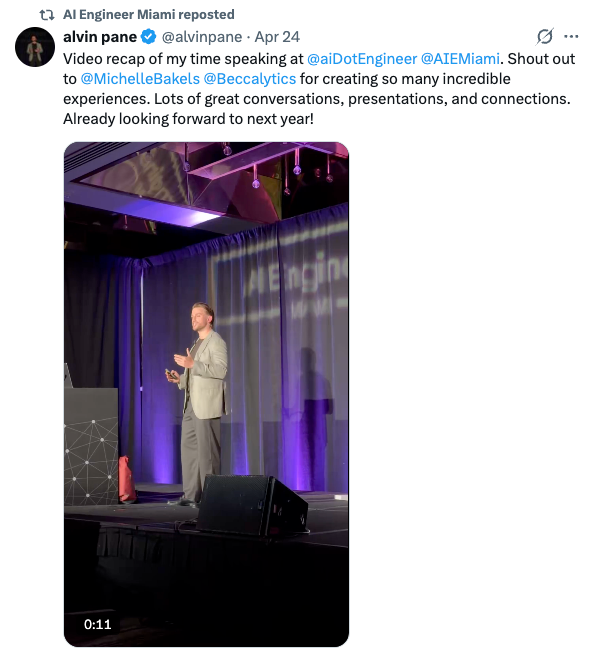 Alvin Pane on speaking at AI Engineer Miami