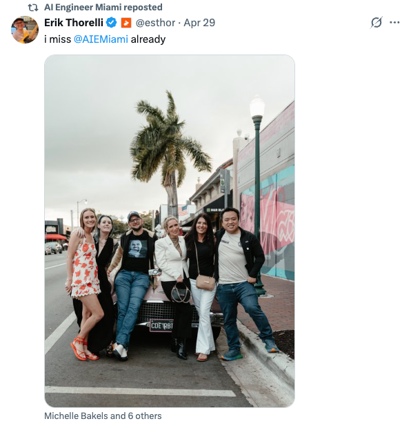 Erik Thorelli missing AI Engineer Miami