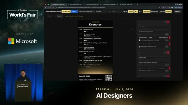 Selected presentation frame from One Designer + AI. Hundreds of Deliverables. — Vincent Wendy, AI Engineer at 943 seconds