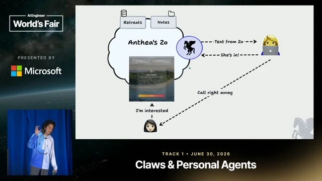Guo explains the concrete sales loop: lead notification, immediate human follow-up, and an agent-generated payment link.