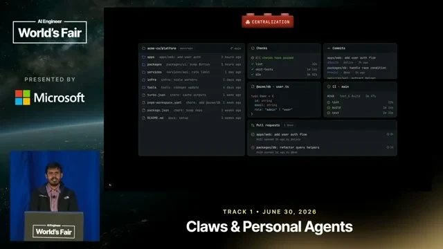 Selected presentation frame from From coding to Knowledge work agents — Karan Vaidya, Composio at 148 seconds