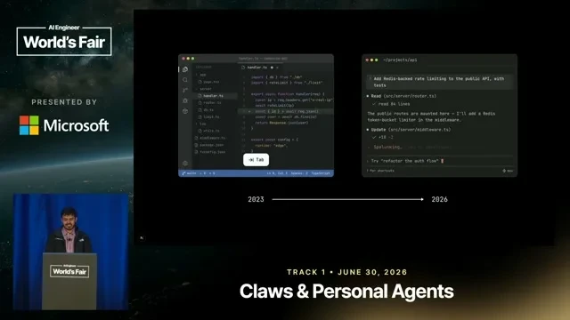 Selected presentation frame from From coding to Knowledge work agents — Karan Vaidya, Composio at 57 seconds