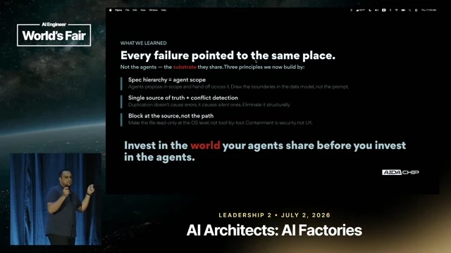Shows the failure-derived controls: one source of truth, deterministic conflict detection, isolation, and blocking at the system boundary.