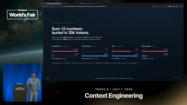 Illustrates the concrete example of summing 12 numbers buried across 30,000 tokens.