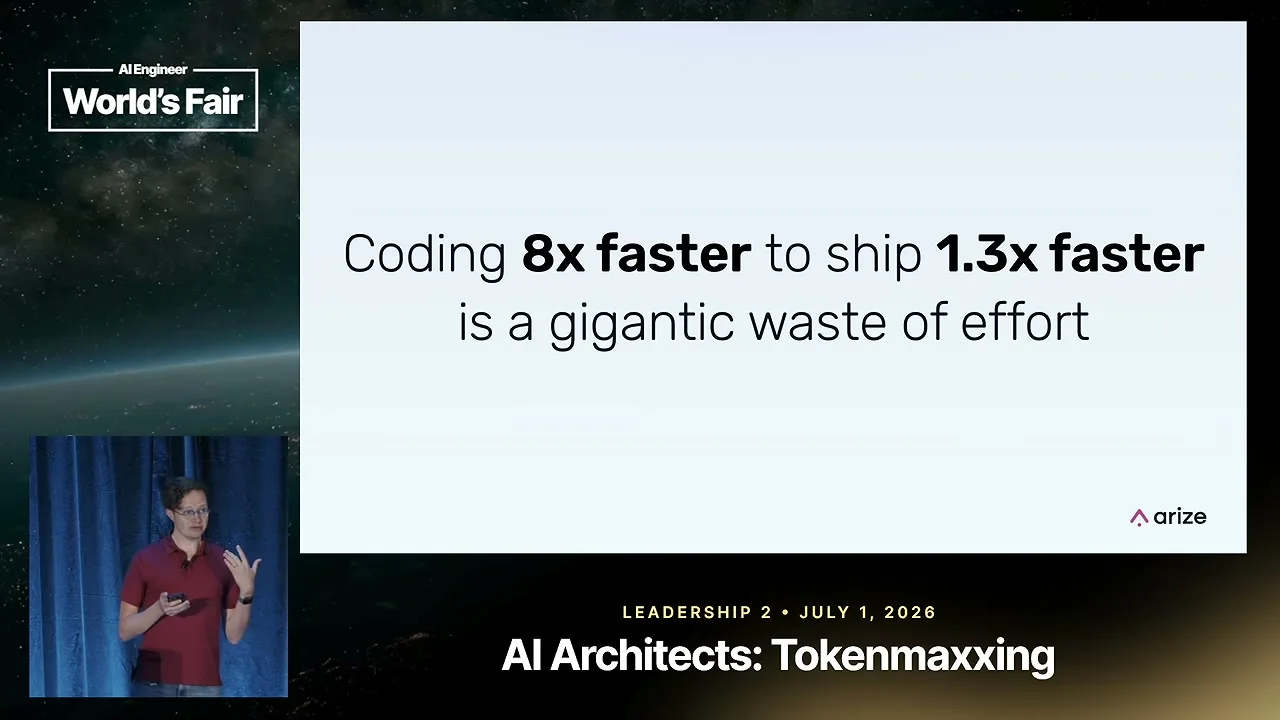 Selected presentation frame from The Death of the Code Review: What the Data Actually Says — Laurie Voss, Arize AI at 126 seconds