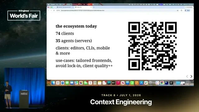 Selected presentation frame from ACP: The Universal Remote Control for AI Agents — Alex Hancock, Block at 582 seconds