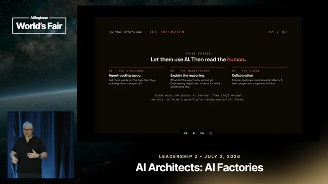 Covers the AI-enabled exercise used to assess how aggressively a candidate can leverage agents.