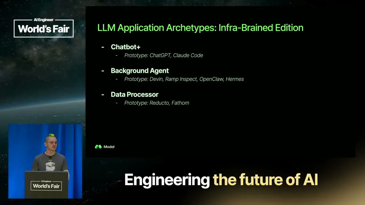 Selected presentation frame from What Is an Inference Engine, Anyway? — Charles Frye, Modal at 513 seconds